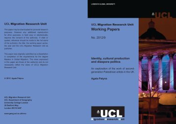 Agata Patyna 9.pdf - UCL Department of Geography