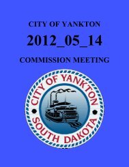 CITY OF YANKTON COMMISSION MEETING