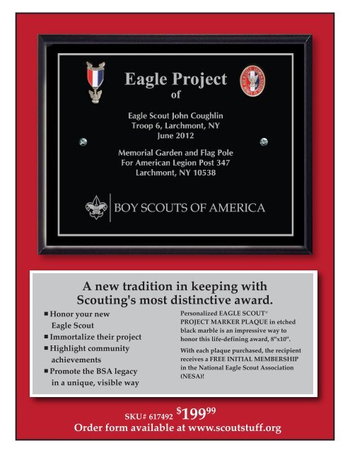 Eagle Scout® PROJECT MARKER PLAQUE - Scoutstuff.org