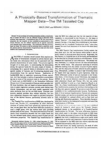 A Physically-Based Transformation of Thematic Mapper Data-The ...