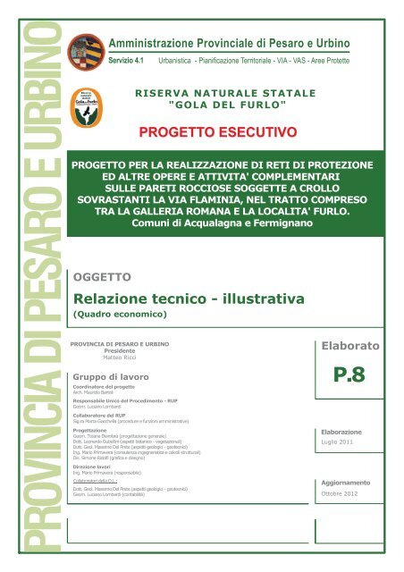 Relazione tecnico - illustrativa PROGETTO ESECUTIVO