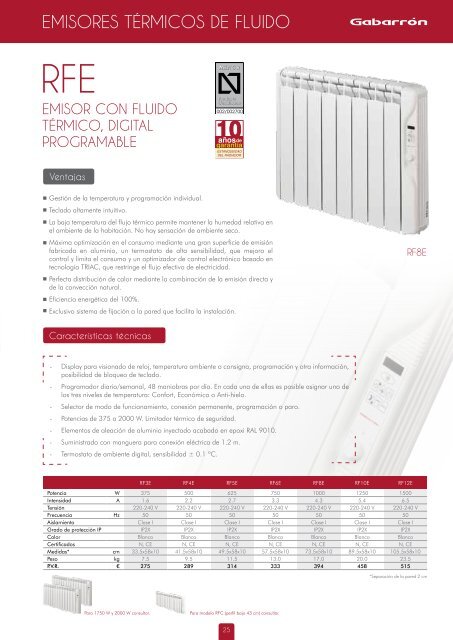 CatÃ¡logo calefacciÃ³n tarifa 2012-2013 - Interempresas