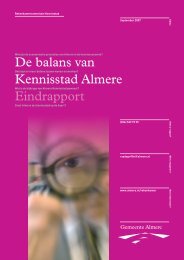 De balans van Kennisstad Almere Eindrapport - Gemeenteraad ...