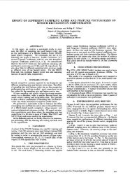 Effect Of Different Sampling Rates And Feature Vector ... - IEEE Xplore