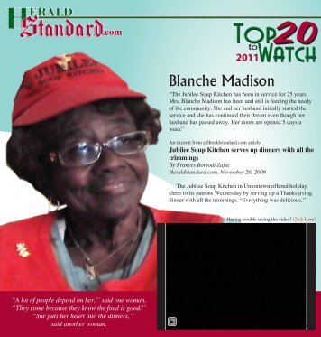 Blanche Madison - Herald Standard