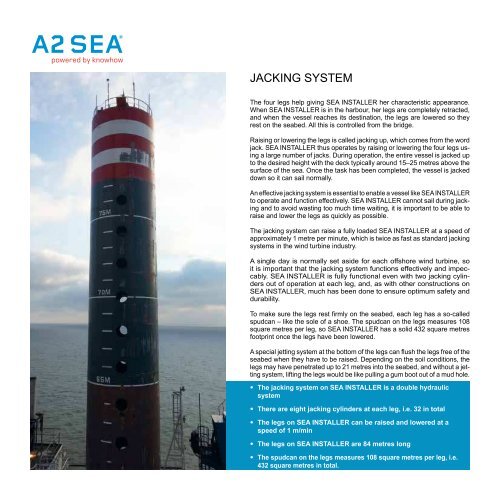 WELCOME SEA INSTALLER - A2SEA