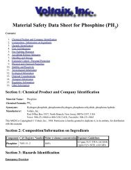 Material Safety Data Sheet for Phosphine