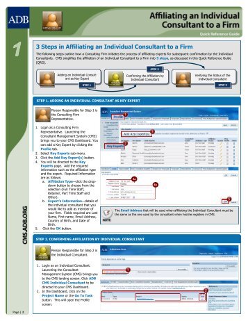 3 Steps in Affiliating an Individual Consultant to a Firm