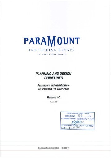 Design Guidelines Paramount Industrial Estate - Brimbank City ...