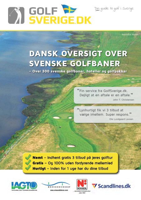 Dansk oversigt over svenske golfbaner - Golfsverige.dk