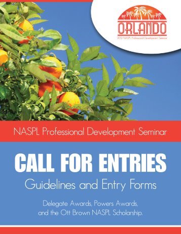 Guidelines and Entry Forms - NASPL