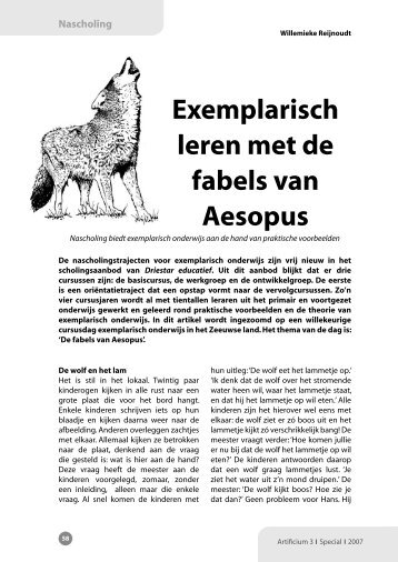 exemplarisch leren met de fabels van Aesopus