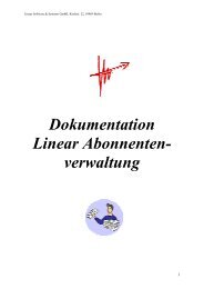 Abonnentenverwaltung - Linear Software & Systeme GmbH