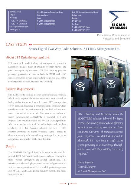 CASE STUDY - Sigma Wireless