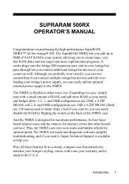 Supra RAM 500RX manual - Amiga Hardware Database