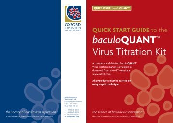 Quick Start Guide - BioNovus Life Sciences