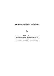 Matlab programming techniques - MathWorks