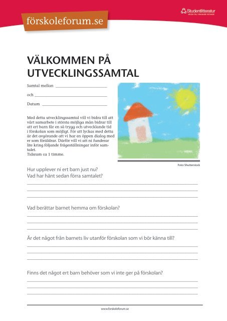 VÃ¤lkommen pÃ¥ utVecklingssamtal