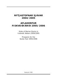 nytjastofnar sjávar 2004/2005 aflahorfur fiskveiðiárið 2005/2006