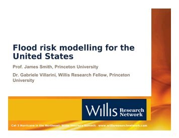 Flood risk modelling for the United States - Willis Research Network