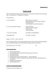 Protokoll Sitzung des Sozialausschusses - Gemeinde GroÃensee
