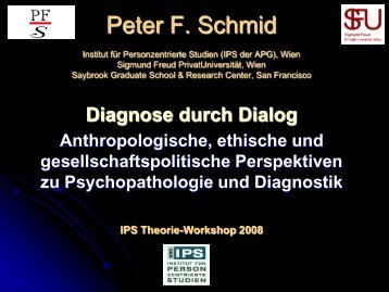 Diagnose durch Dialog - Peter F. Schmid