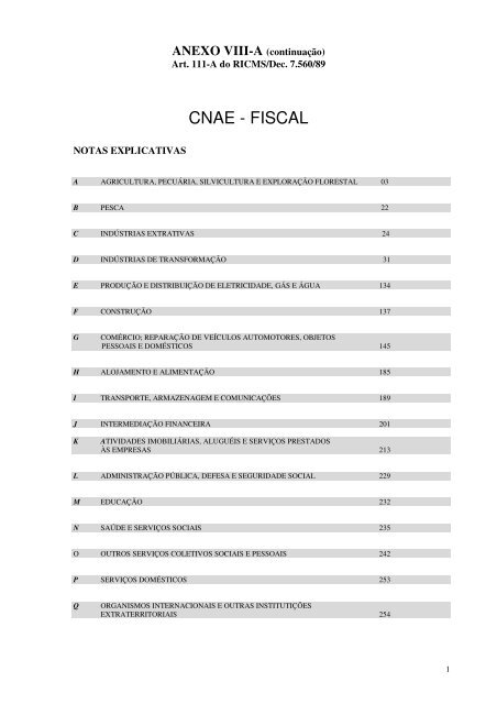 CNAE - FISCAL - Bem vindo ao Portal da SEFAZ-PI