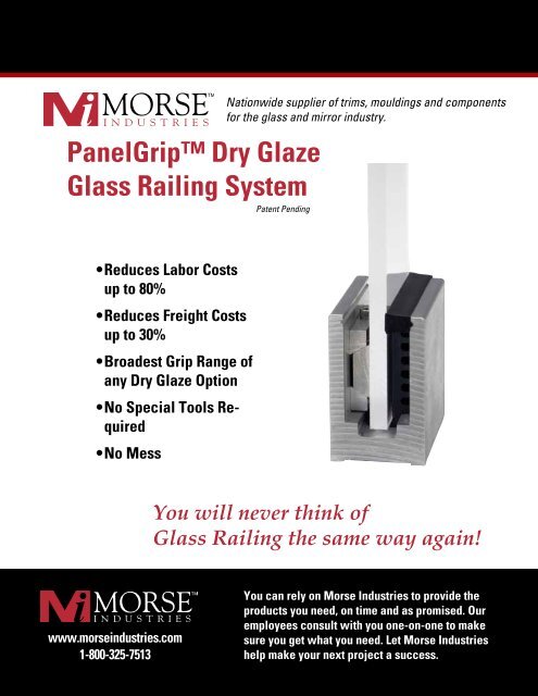 Panel Grip Railing - Morse Industries