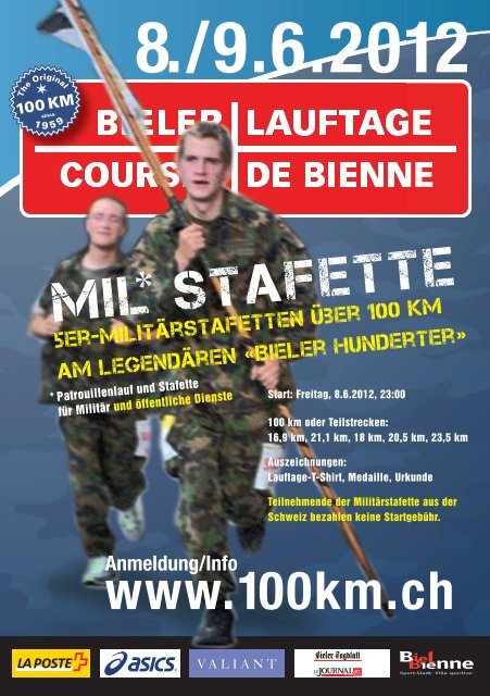 * Patrouillenlauf und Stafette fÃ¼r MilitÃ¤r und Ã¶ffentliche Dienste