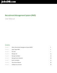 Recruitment Management System (RMS) User Manual - jobsDB