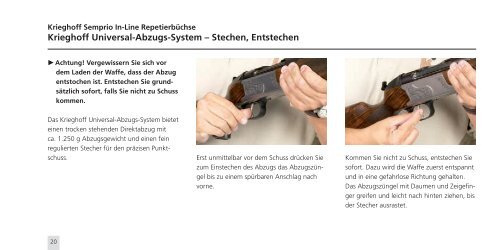 KRIEGHOFF SEMPRIO BEDIENUNGSANLEITUNG