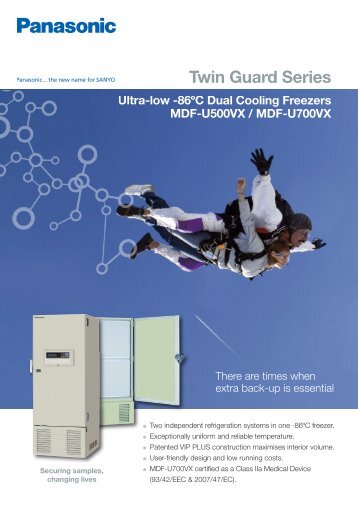 Dual Cooling Brochure - Panasonic Biomedical