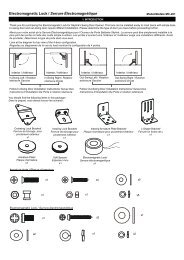 Electromagnetic Lock / Serrure ÃlectromagnÃ©tique - Barrier Free ...