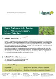 Robustus, Herbosol®, Lebosol®-Total-Care - Lebosol Dünger GmbH