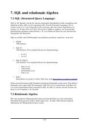 7. SQL und relationale Algebra