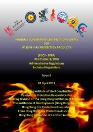 PCCS-PFPP - The Hong Kong Institute of Steel Construction