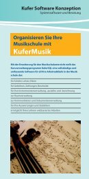 Organisie Musiksch KuferMus - Kufer Software Konzeption