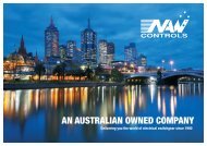 AN AUSTRALIAN OWNED COMPANY - NAW Controls