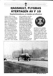 HAGSHULT, FLYGBAS ATERTAGEN AV F 10