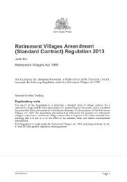 Retirement Villages Amendment (Standard Contract ... - Minter Ellison