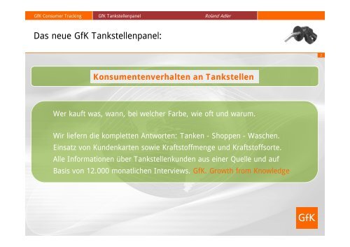 Konsumentenverhalten an Tankstellen - GfK Panel Services ...