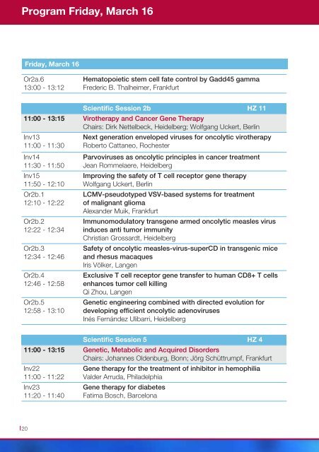 Program Perspectives in Cell- and Gene-Based Medicines - DGTI