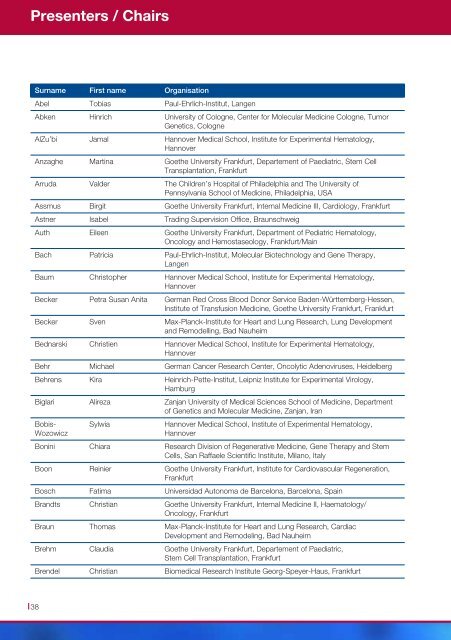 Program Perspectives in Cell- and Gene-Based Medicines - DGTI