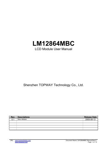 LM12864MBC - Topwaydisplay.com