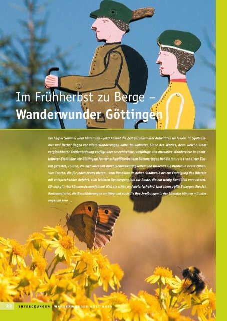 Im Frühherbst zu Berge – Wanderwunder Göttingen