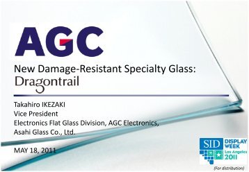 New Damage-Resistant Specialty Glass ... - AGC Dragontrail