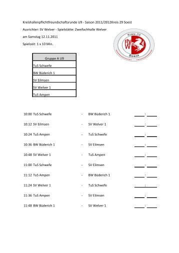 SV Welver - FLVW - Kreis Soest