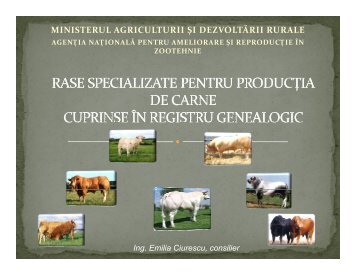 MINISTERUL AGRICULTURII ÅI DEZVOLTÄRII RURALE - anarz