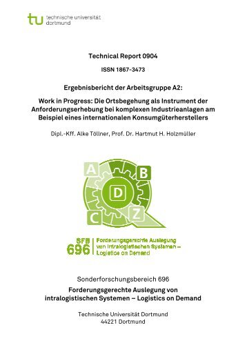 Technical Report 0904 Sonderforschungsbereich 696 ... - SFB 696