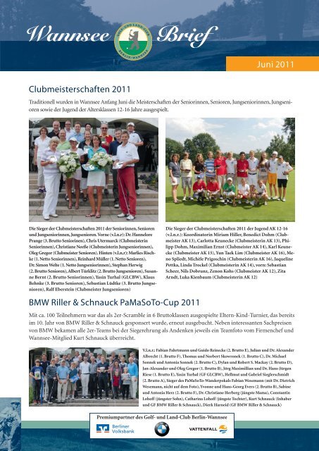 Wannsee Brief Juni 2011 - Der Golf- und Land-Club Berlin ...